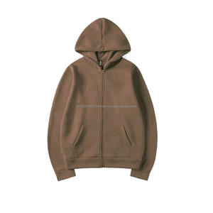 Sudaderas con Capucha Personalizadas al por Mayor, 100% Poliéster, con Cremallera Completa, Gruesas y Pesadas, con Logotipo de Goma Personalizado, Impresión Puff - Product Image 4