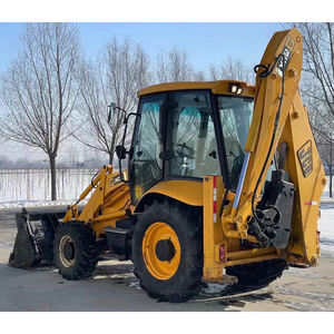 Chargeuse-pelleteuse JCB 3CX 4x4 4x2 4WD, chargeuse frontale, moteur Caterpillar 2 tonnes, puissance 75KW, pompe Kawasaki, bon état - Product Image 5