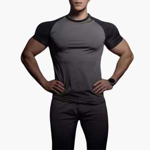 Camiseta de Compresión Deportiva para Hombre, Nueva, Verano, Secado Rápido, Transpirable, para Entrenamiento en Interiores y Exteriores, Venta al Por Mayor Personalizada - Product Image 2