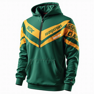 Sudadera Extra Grande Personalizada para Hombre, Sudadera Sublimada, Ropa Urbana Duradera, Estilo Casual, Mezcla de Poliéster y Algodón Básico - Product Image 1