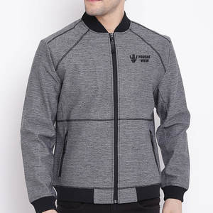 Chaqueta de Invierno para Hombre, Tipo Bomber, de Poliéster, de Secado Rápido, Resistente al Viento y Transpirable, con Logotipo Frontal Personalizado, Servicio OEM, Venta al Por Mayor - Product Image 1