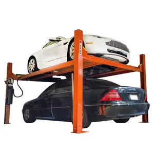 Direct selling four post alignment car lift 2 cars parking lift