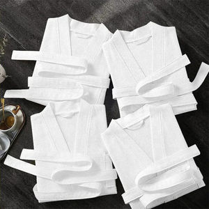 Hotel Spa Baño Batas Waffle Collar Microfibra Waffle Albornoz - Product Image 5