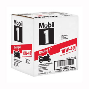 Mobil 1 Racing 4T 10W-40 aceite de motor para bicicletas de 4 tiempos drenaje largo alto rendimiento - Product Image 3