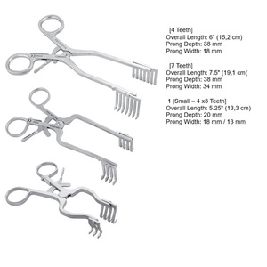 Rétracteurs auto-retenus ambidextres Faillace, en acier inoxydable, instruments chirurgicaux manuels et ensembles de chirurgie, fabricant et fournisseur - Product Image 3