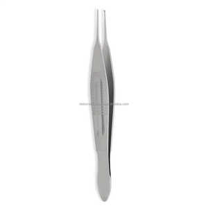 Pinzas de Castroviejo, puntas rectas de 4,2 pulgadas, mango plano, plataforma de atado recubierta TC, micropinzas oftálmicas OEM disponibles - Product Image 2