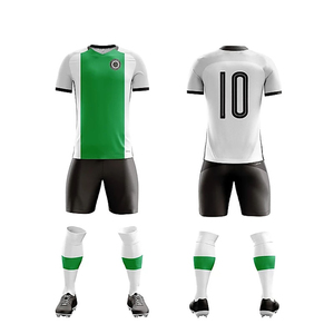 Uniforme de Fútbol Personalizado, Fabricante OEM, Conjunto de Camiseta y Pantalones Cortos de Alta Calidad, Tejido Transpirable, Ligero, de Secado Rápido - Product Image 4