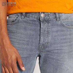 กางเกงยีนส์ผู้ชายปี 2025 บริการรับผลิตแบบ OEM พร้อมโลโก้สั่งทำ ผ้าฝ้ายคุณภาพสูง แห้งเร็ว แฟชั่นลำลองสำหรับฤดูใบไม้ผลิและฤดูใบไม้ร่วง - Product Image 5