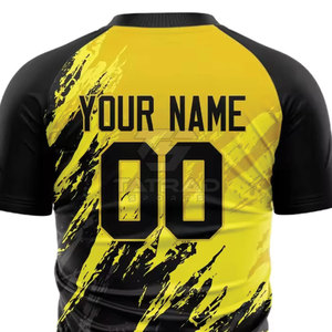 Maillot de football personnalisé imprimé, respirant, à séchage rapide, léger, 100% polyester, sublimation, pour homme adulte, fabriqué au Pakistan - Product Image 5