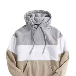 Sweat à capuche surdimensionné 100% coton pour homme Multi-Panel Multi-Color Sweat à capuche à manches longues Winter Plain Dyed - Product Image 5