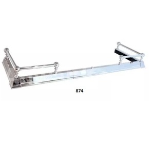 Guardabarros para chimenea de diseño tradicional de latón marrón de alta calidad con pulido brillante - Product Image 3