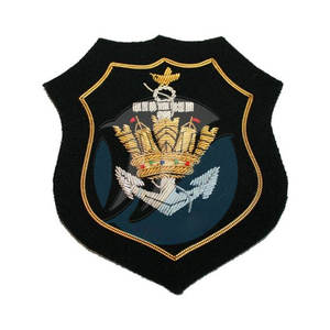 Apparel Accessories Customized Bullion Wire <b>Badges</b> High Quality Online Sale Bullion Wire <b>Badges</b> - Product Image 6