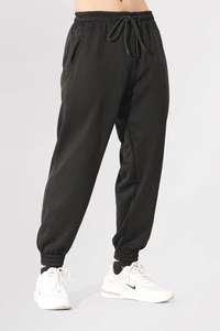 Men's Cotton Fleece Oversized Sweatpants Custom Logo Mid Waist Plus Size Waterproof Flat Anti-Wrinkle Breathable <b>Hip</b> Hop - Product Image 4