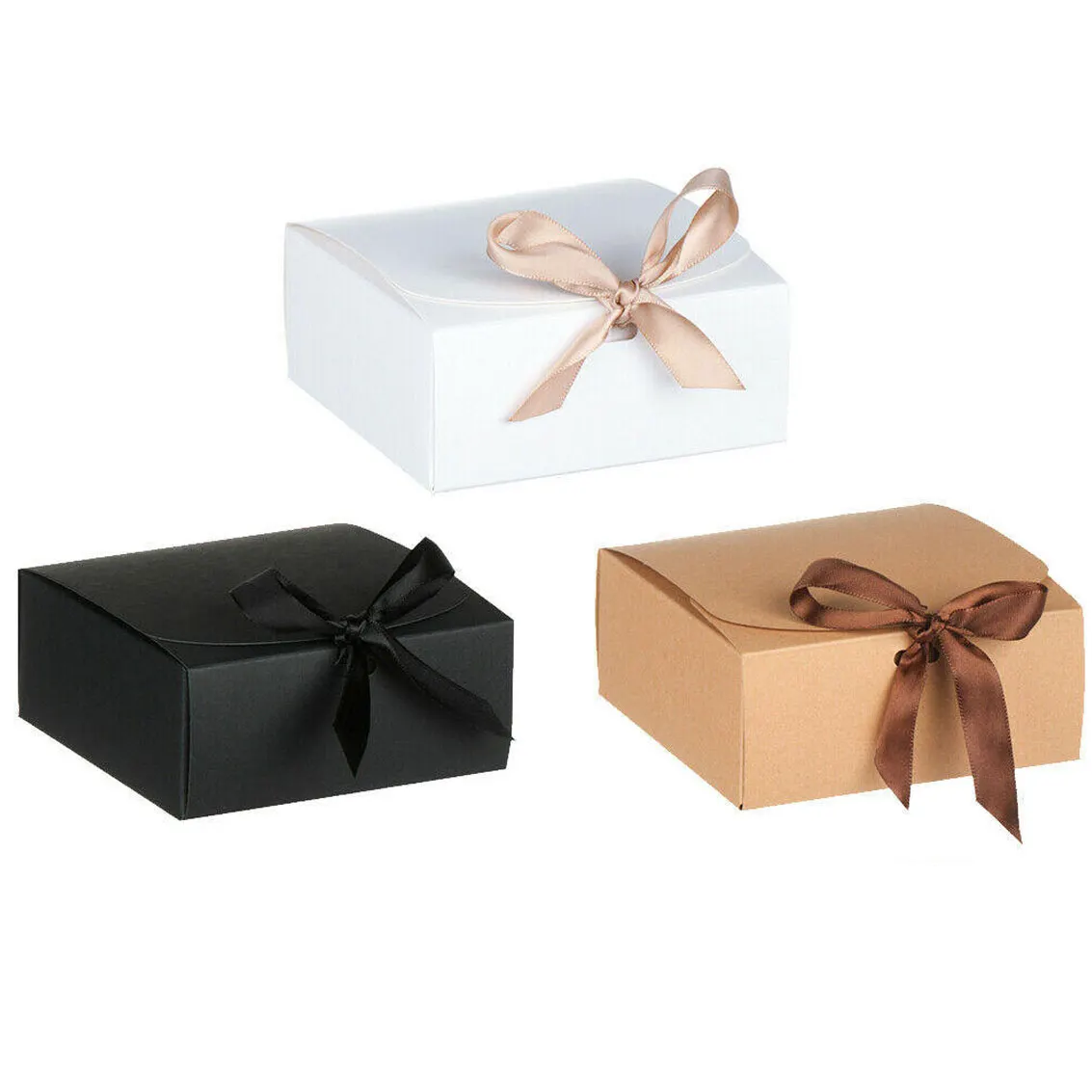 Bulk Luxury Hard Rigid Cardboard Sliding Jewellery Gift Box Beige Paper Drawer Jewelry Ring Stud Earring Packaging Boxes