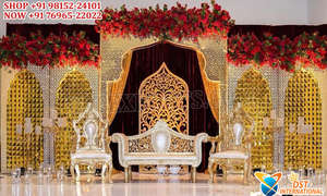 Impresionante telón de fondo de espejo de escenario de boda indio más fascinante espejo de boda al aire libre escenario Moderno marco DE FONDO DE BODA al aire libre - Product Image 3