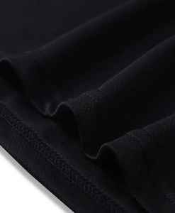 T-shirt pour homme, essentiel, ultra doux, confortable, été, écologique, appliques, denim, batik, tissus en velours côtelé, 100% coton, patchs - Product Image 2