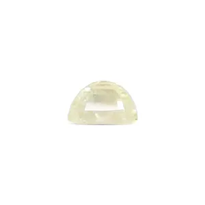 Saphir Jaune Naturel de 9,29 Carats (Pukhraj) - Pierre Précieuse Facettée Taille Émeraude - Product Image 2