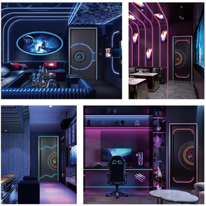 <span class=keywords><strong>Prix</strong></span> usine personnalisé meilleure <span class=keywords><strong>qualité</strong></span> en acier inoxydable lumière LED porte acoustique insonorisée porte pour KTV cinéma théâtre Bar - Product Image 6