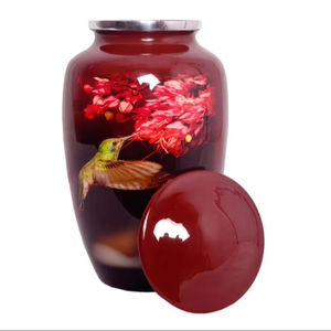 Urna artesanal para cenizas humanas | Recuerdo conmemorativo Premium | Caja de urna de latón para adultos Premium - Product Image 1