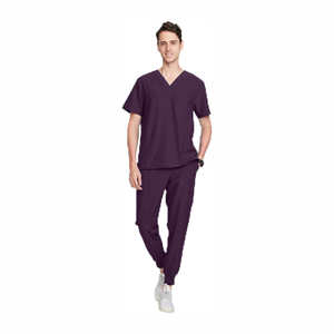 Conjunto de exfoliación activo de larga duración, uniforme de clínica de hospital para mujer, tela transpirable suave y flexible, ideal para enfermera - Product Image 1
