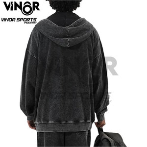 เสื้อฮู้ดโอเวอร์ไซส์ใส่ได้ทั้งชายและหญิงเสื้อมีฮู้ดโอเวอร์ไซส์ทำจากผ้าเฟรนช์เทอร์รี่ออกแบบโลโก้ได้ตามที่ต้องการดีไซน์ดิจิตอลลายซักสไตล์ปักปักลายสีพื้น - Product Image 5