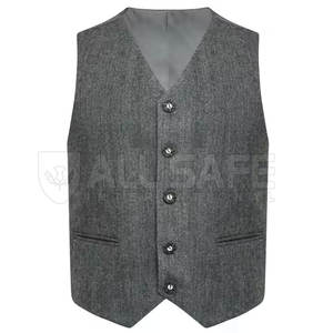 Top Trending Ropa Europea Transpirable Argyle Kilt Jacket con chaleco El mejor material MOQ bajo - Product Image 3