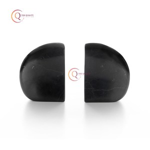 High Demanding Home Decor Tabletop Ornament Pure Marble Bookends For School <b>Office</b> and <b>Desk</b> Table Decorative Black Bookends - Product Image 5