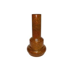 Jarrón de Metal Alto Moderno al por Mayor, Jarrón de Flores con Acabado Texturizado Dorado y Naranja, Jarrones de Metal de Lujo para Decoración del Hogar - Product Image 5