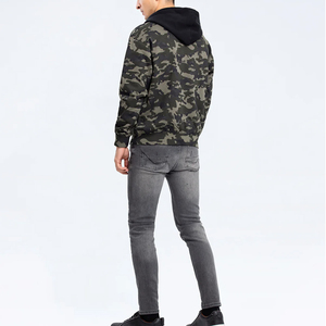Sweat à capuche zippé en polaire d'hiver 100% respirant pour hommes, haute qualité, service OEM personnalisé, design de poche, matière polyester/coton - Product Image 4