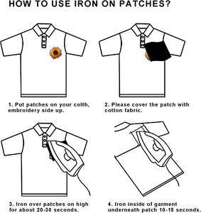 Parche de girasol para planchar, 10 piezas de parches bordados, parches de apliques de colores mezclados para ropa, chaquetas, mochilas, Vaqueros - Product Image 6