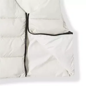 High Street Mens Down Vest Transpirable de gran tamaño Logotipo personalizado OEM Algodón acolchado Puffer Bubble Jacket Chaleco Cálido Casual Invierno - Product Image 6