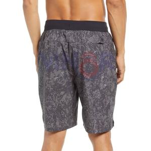 Pantalones cortos de gimnasio con logotipo personalizado para hombre, tela de lona, patrón sólido, teñido liso, entrenamiento, Fitness, ropa informal para correr, venta al por mayor, pantalones cortos de gimnasio - Product Image 2
