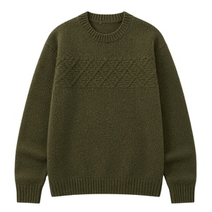 Pull en tricot classique pour homme, mélange de coton, pull chaud et confortable, vêtements d'hiver, tenue décontractée pour tous les jours, pull en tricot tendance - Product Image 1