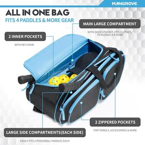 2024 sac de raquette de padel avec logo imprimé personnalisé sac à dos de pagaie de pickleball de qualité supérieure le plus vendu pour les sports de tennis - Product Image 2