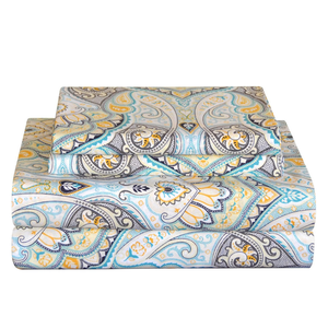 Ensemble de literie de luxe en coton polyester imprimé en gros |   Ensemble de housse de couette et de drap de lit 300TC haute densité |   Certifié OEKO-TEX OEM - Product Image 1