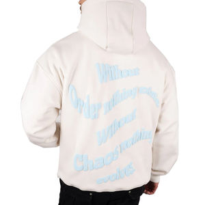 Sweat à capuche pour hommes de haute qualité à impression de logo personnalisé en bas quantité minimale de commande Fabricant de vêtements de rue Sweat à capuche en coton à impression bouffante 3d - Product Image 1