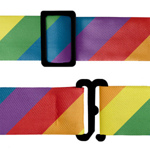 Hochwertige vor gebundene kleine karierte Bowties für Männer Rainbow Multi color Polyester Fliege für formelle Party oder Hochzeit - Product Image 6