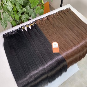 Meilleure vente couleur personnalisée 100% machine vietnamienne Double trame extensions de cheveux bruts humains soyeux lisse longue durée teint - Product Image 3