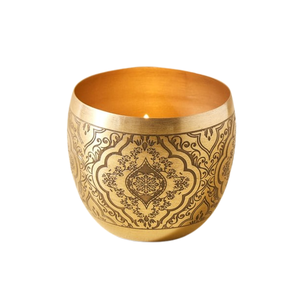 Bols tendance, design gravé en laiton, couleur laiton, forme ronde, principalement utilisés pour les dattes, le chocolat et également polyvalents - Product Image 1