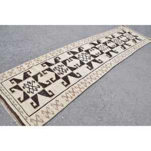 พรมขนาด 3x12.2 ฟุต, พรมวินเทจแบบ Runner, พรมลายตะวันออกสีน้ำตาล Herki - Product Image 2