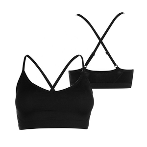 Soutien-gorge de sport sans couture pour femmes, vêtement de fitness, yoga, gym, compression rembourrée OEM, séchage rapide, logo personnalisé, prix d'usine, vente en gros en vrac - Product Image 4