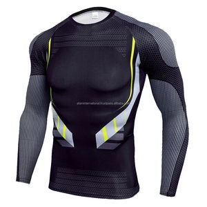 Camiseta de Compresión para Hombre, Conjunto Deportivo para Correr, Conjunto Deportivo Largo de MMA, Camiseta Protectora y Pantalones para Gimnasio y Fitness - Product Image 2