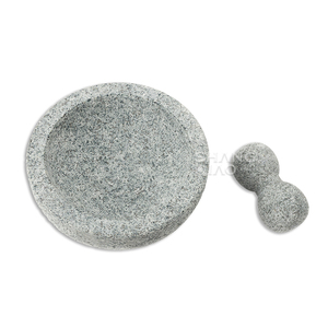 Juego de mortero y mortero de granito de piedra natural de proveedor directo de fábrica <span class=keywords><strong>Molcajete</strong></span> con Tejolote - Product Image 3