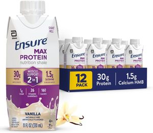 Batido de Proteínas Ensure Max Listo para Beber |   Vainilla |   11 onzas líquidas, paquete de 12 - Product Image 1