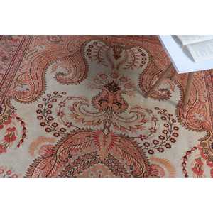 พรมวินเทจ ขนาด 6.4x10.2 ฟุต พรมตุรกีขนาดใหญ่ พรมเปอร์เซียสีน้ำตาลแดง - Product Image 5