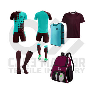 Conjuntos de ropa para equipos con logotipo personalizado al por mayor, conjuntos de ropa para equipos de manga corta de secado rápido y transpirable - Product Image 1