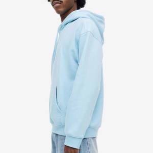Sweat-shirt à capuche de couleur bleu Tropical pour homme, couleur personnalisée avec poche kangourou et sweat-shirt à capuche pour homme - Product Image 3