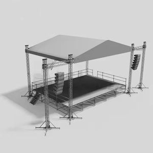 Estructura de truss global para escenario de espectáculos de iluminación en el desierto Gobi y en la playa, truss portátil para eventos con iluminación. - Product Image 4
