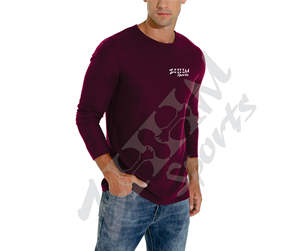 Camiseta básica de patrón sólido ligero informal para hombre, jersey de manga larga con cuello redondo y gofres, conjuntos de camisa de tela de punto de otoño - Product Image 2