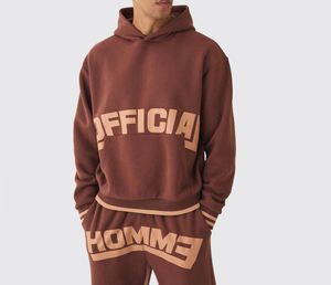 Conjunto Deportivo Informal con Capucha Unisex de Alta Calidad, Diseño Moderno, Corte Regular, Estilo Deportivo, Estampado Moderno - Product Image 5